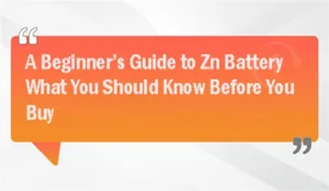 A Beginner’s Guide to Zn Battery: What You Should Know Before You Buy