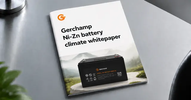 Gerchamp Ni-Zn battery climate white paper