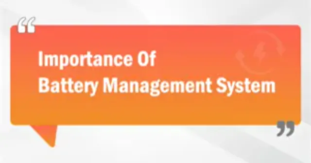 Importance Of Battery Management System