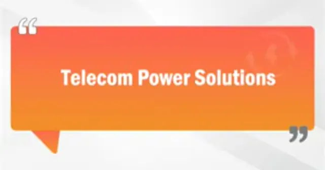 Telecom Power Solutions