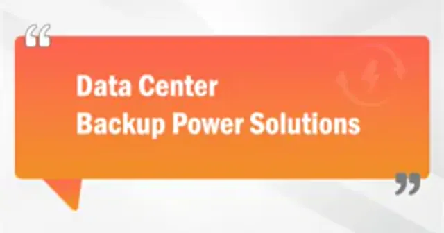 Data Center Backup Power Solutions