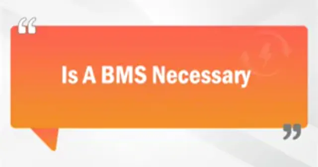 Is A BMS Necessary