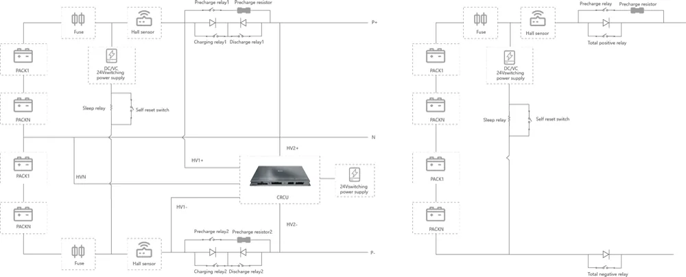 G-BP Lithium Battery BMS Electrical Schematic